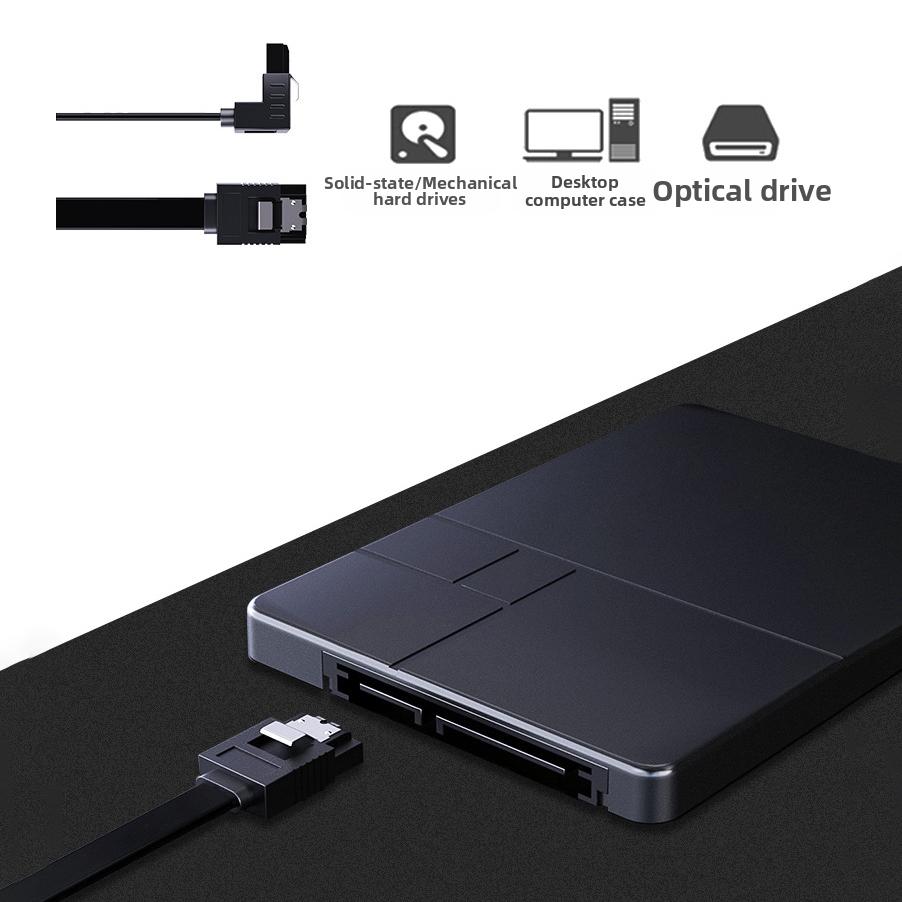 JEYI SATA 3.0 Data Cable 40cm High Speed HDD SSD Connector Straight/Right Angle for Computer Motherboard