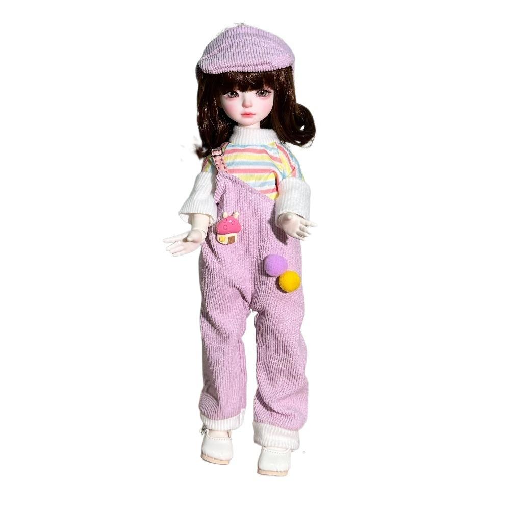 DIY 30cm Doll Clothes Handmade Doll Dress Up Fashion Doll'S Overall  Cotton Doll