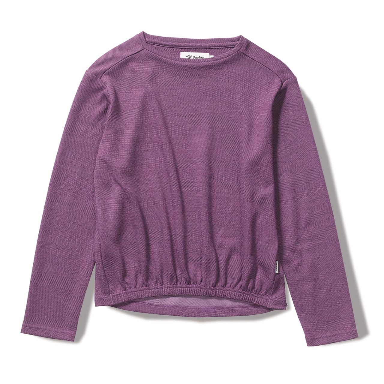 

Женская футболка Foxfire Purple PP Wool Jacquard Crew (8115394) фиолетовый