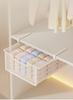 Wardrobe Divider Shelf: Pull-Out Layered Storage Rack for Underwear and Clothing