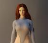 Sexy Clothing Female Gym Desperate Jumpsuit and Body Not Gray 1/6 1/6 Uniform, Pants, (Head Included)