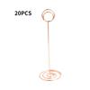 20pcs Table Number Holder Round Table Stand Wedding Card Stand Paper Favor Clip