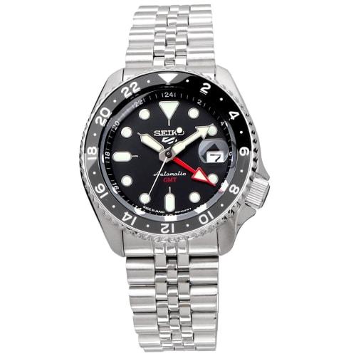 Seiko 5 SPORTS SKX Sports Style GMT Model Automatic Mechanical Wristwatch, Men's, Made In Japan, SSK001, Black, Overseas Model
