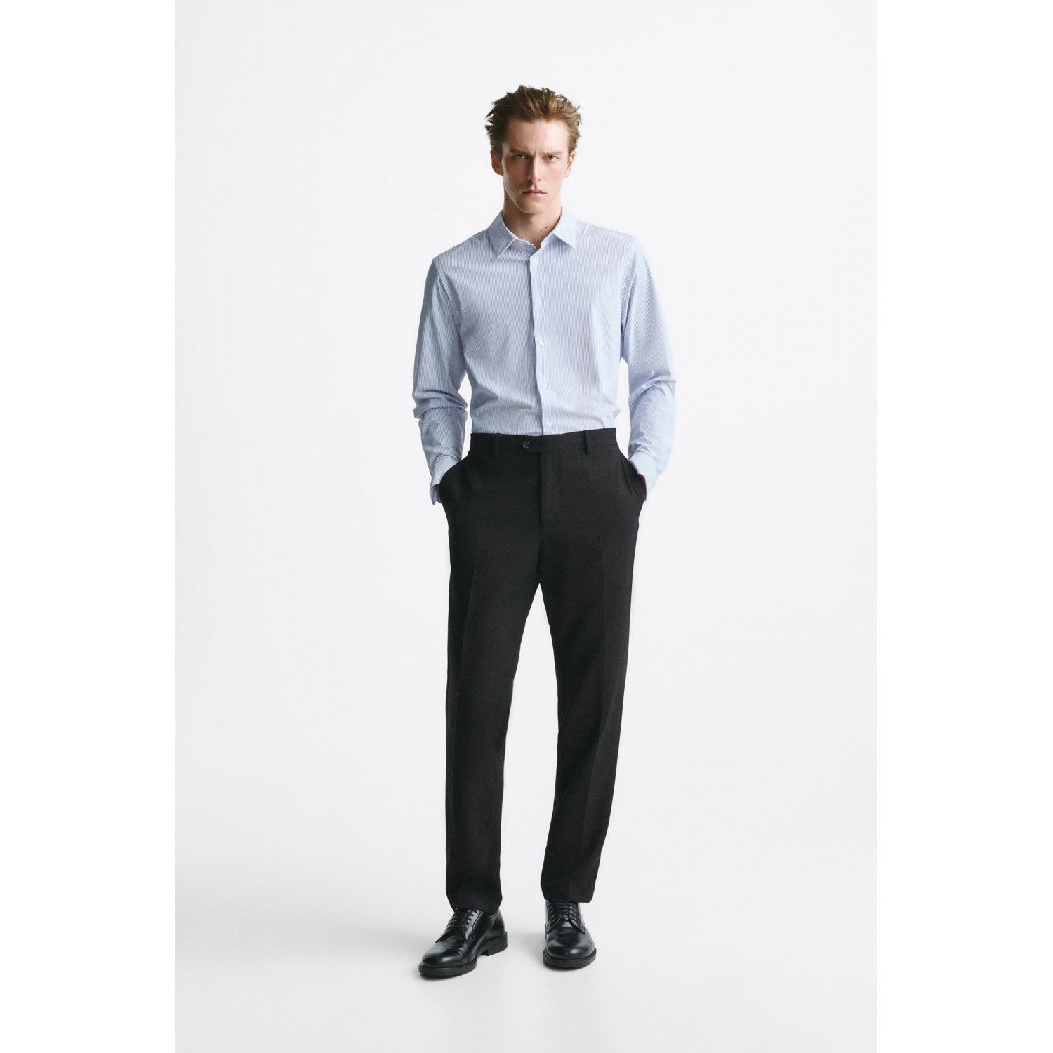 

STRIPED ELASTIC SHIRT
