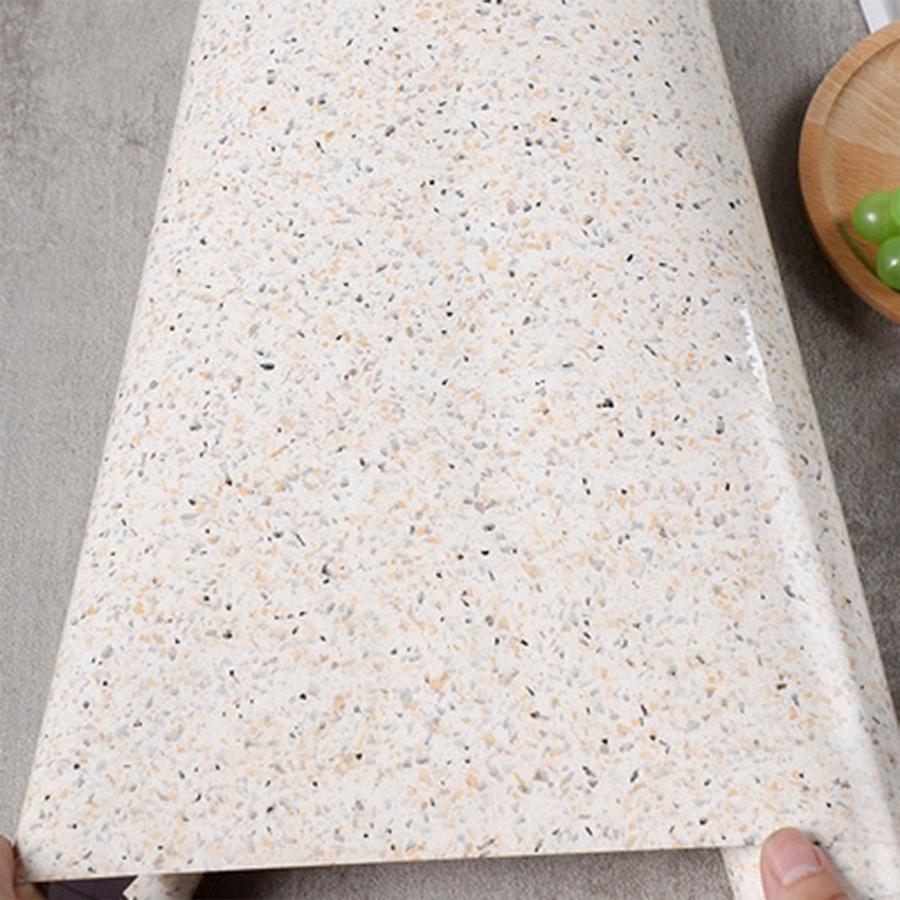 PVC Kitchen Sticker Waterproof Oil Resistant Self-Adhesive Wallpaper Cooktop Heat Resistant Countertop Refurbished Marble Veneer