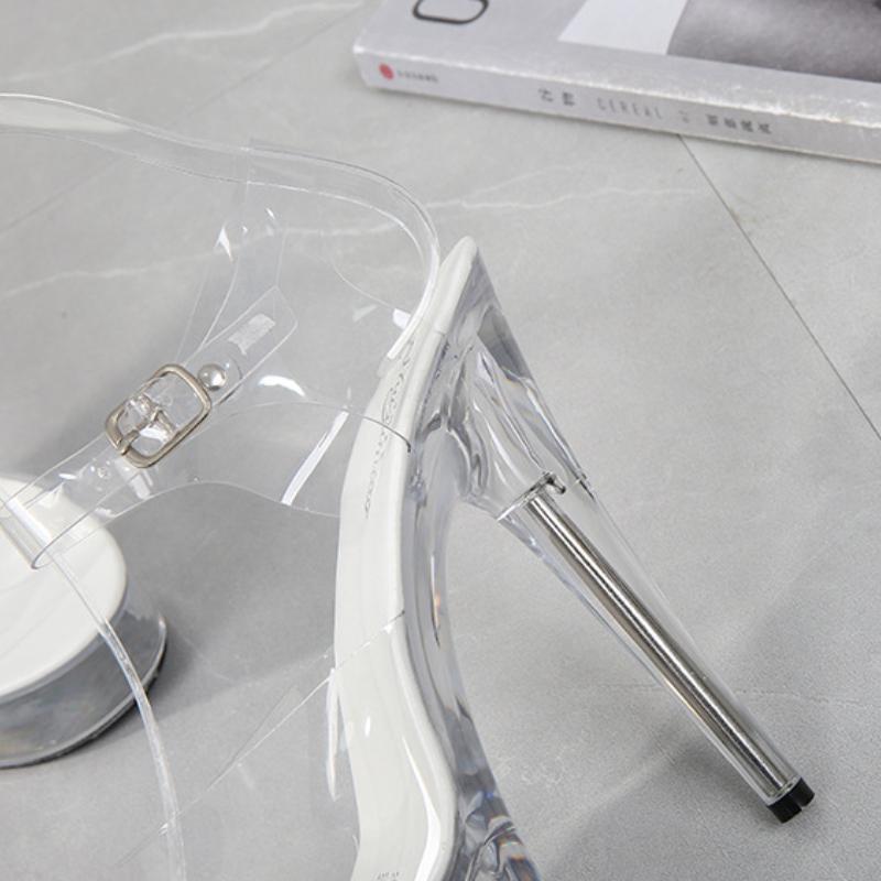 HOKSVZY 1986 Serie 15 cm Absatz 5 cm Plattform Sommer Lack Leder Dünnen Absätzen Sexy Wasserdichte Plattform Weibliche LFD