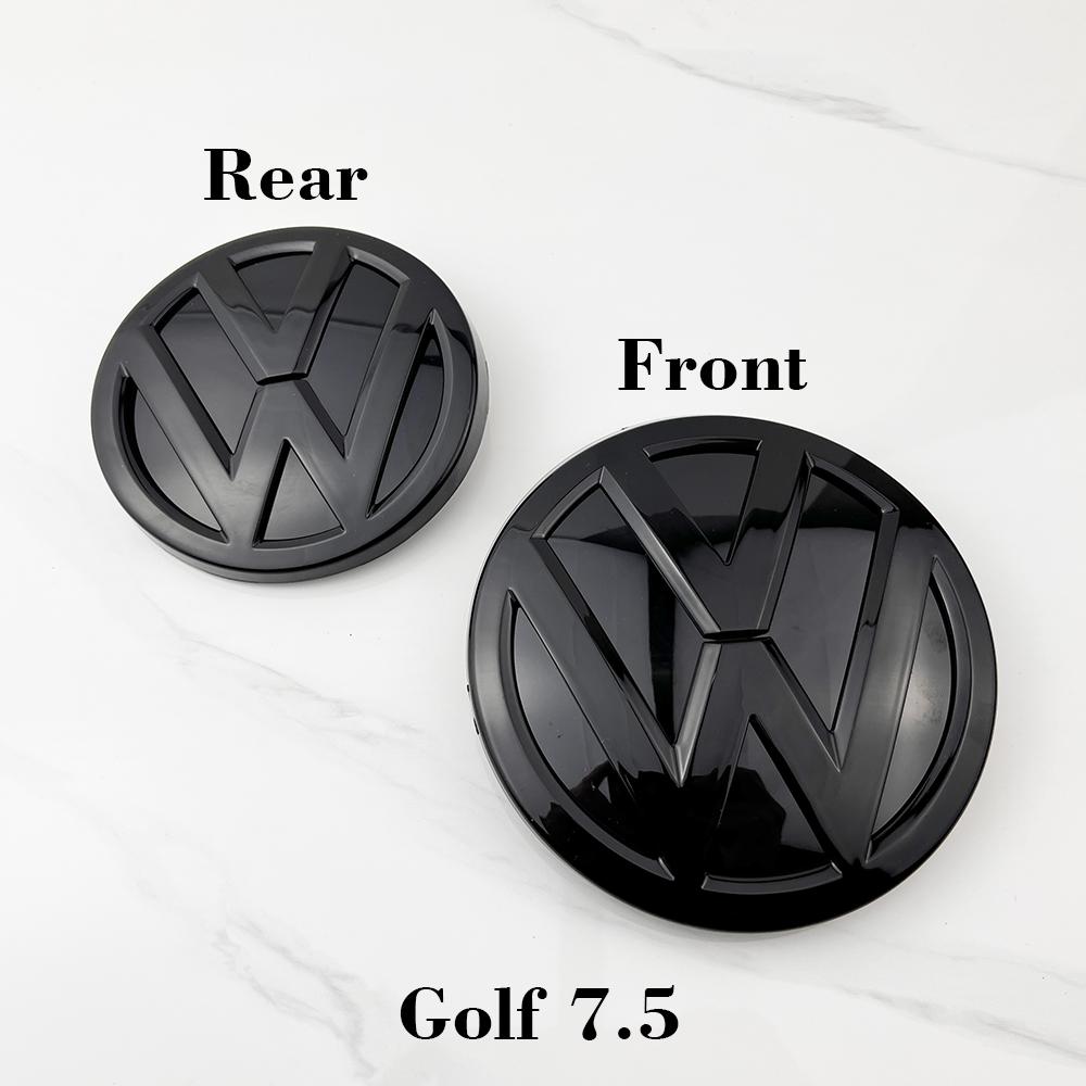 W125Car Front Bonnet Grill Rear Trunk Emblem Logo Cover Replacement Badge Accessories For Volkswagen Golf 7.5 MK7.5 2018 2019 2020