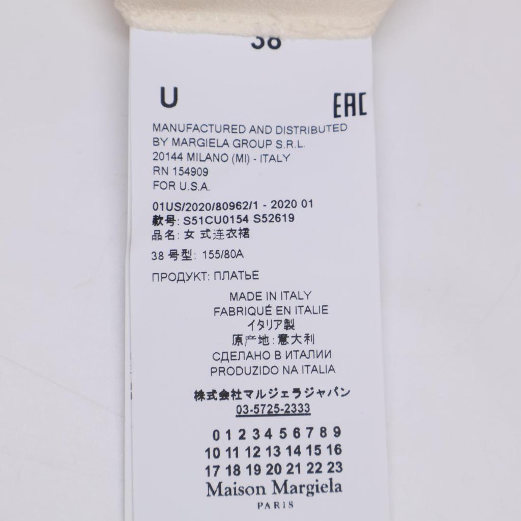 Maison Margiela 2020 S51CU0154 acetate dress dress 38 beigeUsed