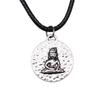 45cm Necklace Leather Chain Big Chief Pharaoh Buddhism Minimalist Jewelry Components QN015