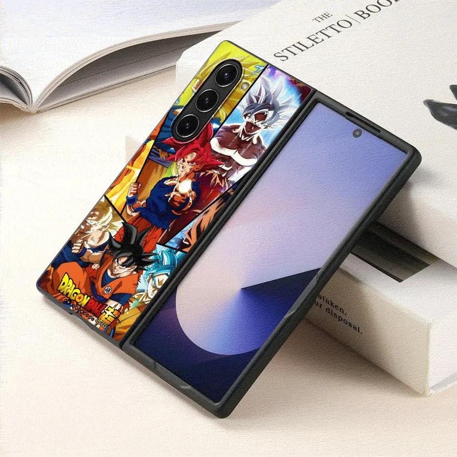 כיסוי דרגון בול גוקו היפהפה עבור Samsung Galaxy ZFold4 Z Fold 7 6 5 4 3 ZFold3 ZFold5 ZFold6 ZFold7 כיסוי אחורי לטלפון