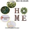 Home Letter with Wreath Farmhouses Decors Wood Decorative Sign for Bedroom Livingrooms Entryways Kitchen Housewarming