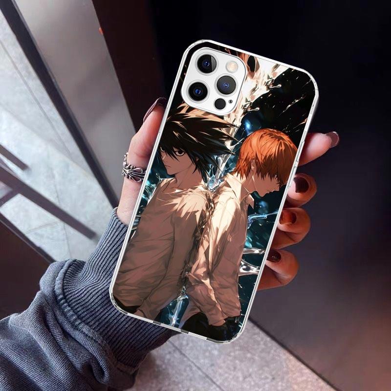 N-Note D-Death Anime Ryuk Phone Case For iPhone 17 Air 11 13 Mini 14 15 Plus 16 12 Pro Max 16E SE 7 8 Pattern Soft TPU Back Cove