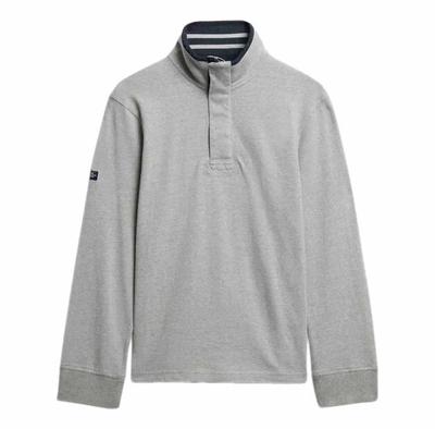 Superdry Classics Henley Pullover mit halbem Reißverschluss