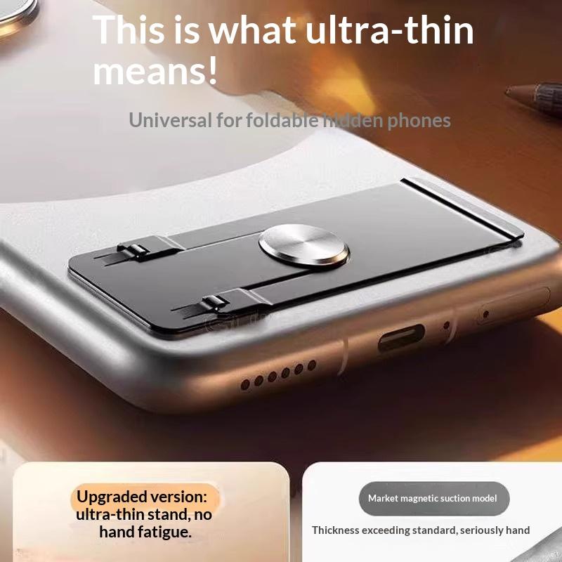 New Premium Ultra-Thin Mobile Phone Holder 360° Rotating Universal Tablet Holder Self-adhesive Foldable Phone Kickstand Desktop