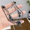 Men's Wing Pendant Necklace – 316L Stainless Steel Chain with CZ Stone, Modern Street Style Jewelry Gift for Boyfriend