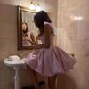 Elegant Bowknot Evening Dress Women Short Party Gown Cocktail Slim Fit Sleeveless Formal Birthday Gala