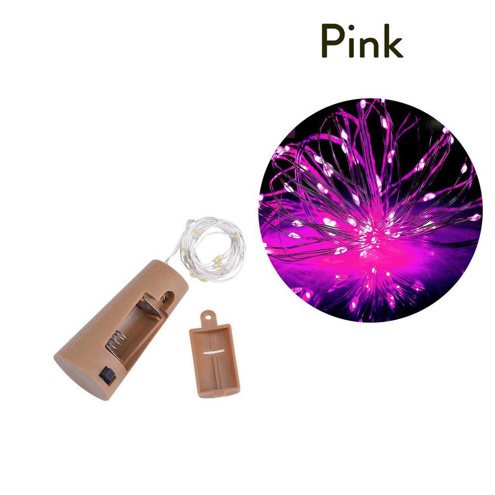 1M Wine Bottle String Lights For Party Copper LED Garland Fairy Cork Night Light Corker Battery Operated Glass Decoration