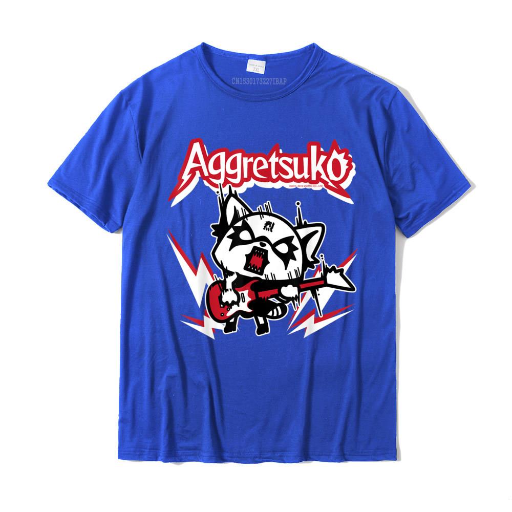 Aggretsuko Rocker Rage Tee Shirt Casual Custom Tops T Shirt New Design Cotton Unisex Top TShirts Plus Size