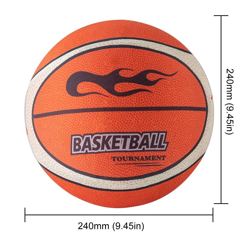 18/21/24cm Silent Basketball High-Resilience Quiet Basketball Size 3/5/7 No Noise Basketball for Various Indoor Activities