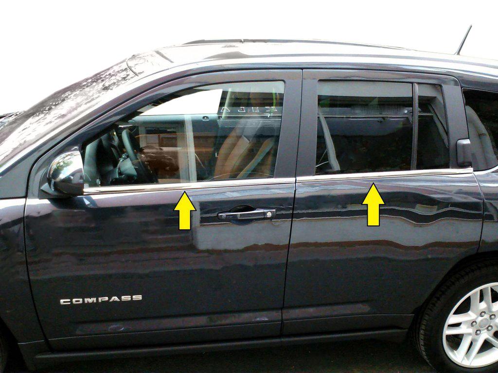 

Нижня окантовка скла (нерж) для Jeep Compass 2006-2016 рр.