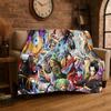 Anime Zoro One P-Piece Cartoon Flannel Blanket Soft Warm Throw Blanket for Bedroom Living Room Bed Travel Camping Picnic Kid