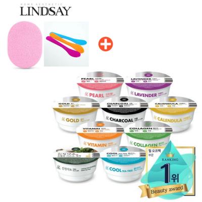 Lindsay modelačná maska v poháriku, balenie 7 typov (špachtľa a špongia sú k dispozícii) 7-dňový zázrak, 7 vitamínov, 1 súprava, 7 kusov