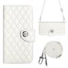 Multi 7 Card Crossbody Leather Wallet Case For Cricket Magic 2 Debut S3 Outlast Icon 6 Lanyard Checkered Wristlet Flip Cover