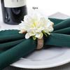 6 Buckle Napkin Rings for Festival Centerpieces Home Kitchen Decor