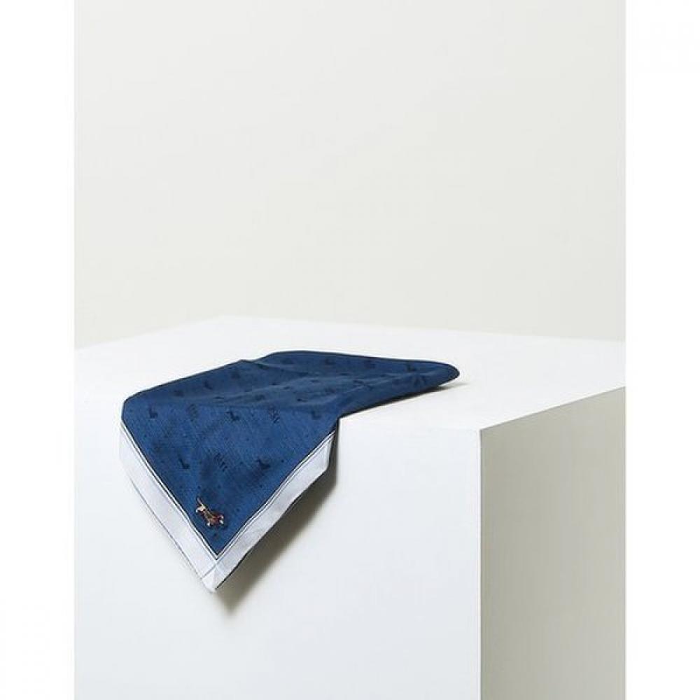 Daks Cotton Handkerchief Set Blue Check Pattern Dcha6f064mu