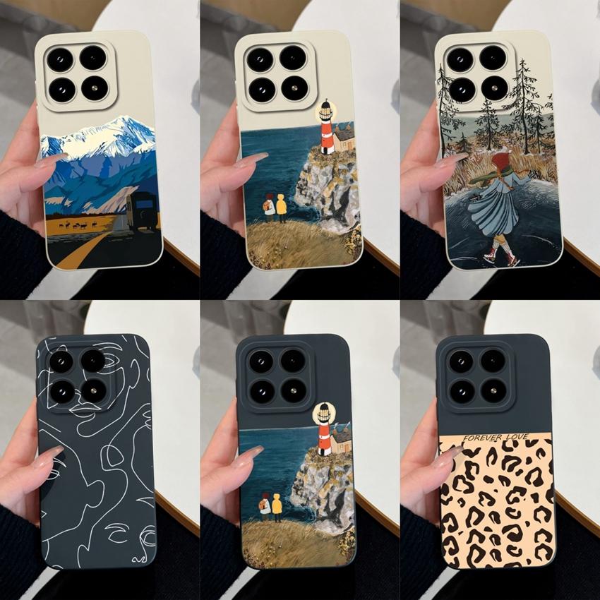 Do Xiaomi 17 Pro Max Poco C71 C75 M7 M8 F7 F8 14 14T 15 15T Etui Retro Wzór Panterki Premium Płynny Silikon Odporne na Upadek Etui Do Xiaomi Pokrowiec