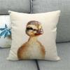 Cute Tiger Wild Animal Fierce Beast Digital Printing Short Plush Pillow Covers For Car Sofa Office Cushion Cover Home Goods