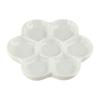 White Ceramic Paint Palette Portable Porcelain Palette Plum Blossom Paint Plate  Watercolor Dish