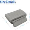 Car Armrest Cushion, Carbon Fiber Leather Auto Center Console Pad, Memory Foam Armrest Box with Storage Bag, Hand Rest Pillow with Organizer Pockets,