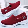 Shoes Women's 2025 Summer New Cloth Shoes Single Shoes Light Mouth Casual Shoes Middle-aged and Elderly Solid Color Mother Shoes