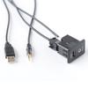 AUX Audio Socket with USB Cable for Nissan 280234BA0B 2013 2019 Quick Use