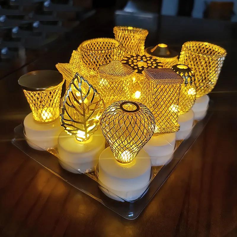 LED Candle Light Desktop Ambience Decoration Electronic Flameless Candles Light Home Bedroom Decoration