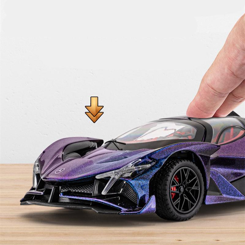1:24 Apollo Projekt EVO Legierung Sportwagen Modell Druckguss Metall Konzept Rennwagen Fahrzeugmodell Ton und Licht Kinderspielzeug Geschenk