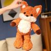 Peluche Volpe Carina e Soffice da 35cm/50cm Bambola Morbida di Volpi Arancioni Cartoni Animati per Calmare Regalo di Compleanno
