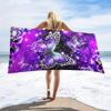 Strandtuch Galaxie und Schmetterlingsmuster Sonnenschutz Winddicht Geeignet für Schwimmbad Camping Reise Decke