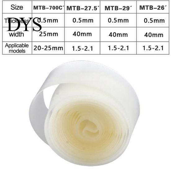 Anti Puncture Tap 2 Rolls Bicycle Tire Liner Light Wear-resistant Lining for Cycling Bike