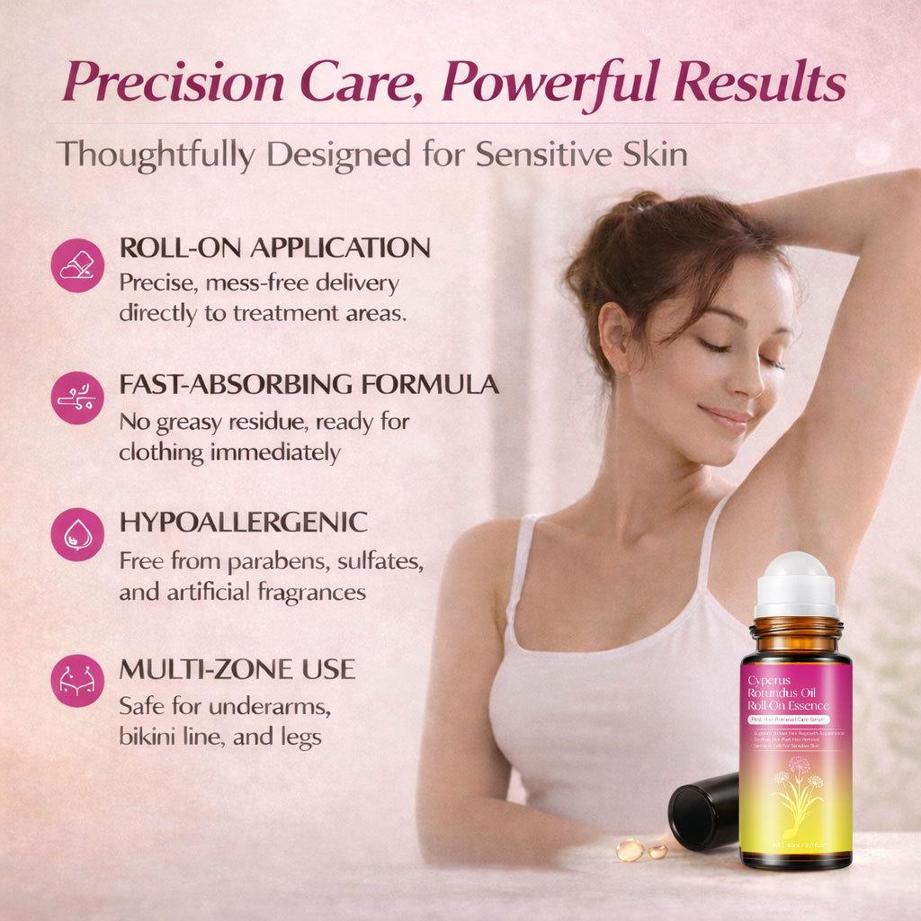 Cyperus Rotundus Oil Rollerball 60ml, Soothing Relaxing Sleep Aid, Natural Plant Essential Oil, Portable Roll-On Design, for Men & Women