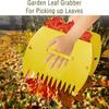 Hand Held Leaf Scoops Hand Rakes Portable Lightweight Leaf Rake Plastic Adjustable Handle Outdoor Leaf Trap Garden Hand Tools