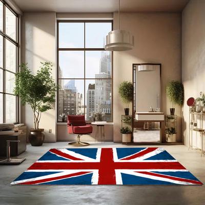 Union Jack Rug British Flag Entryway Doormat NonSlip Easy Clean Retro for Home Decor Carpet for Living Room Bedroom Pet Friendly