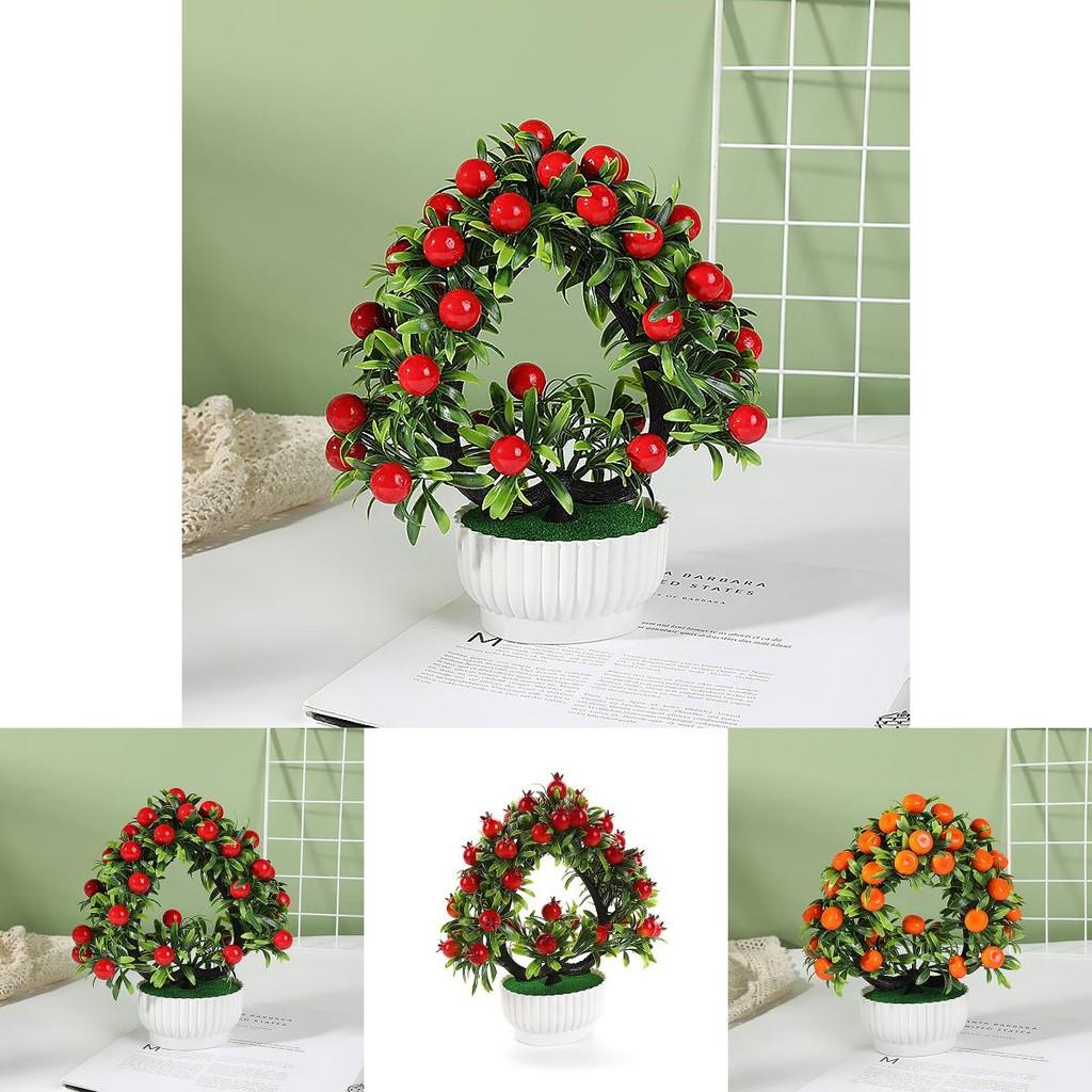 Faux Heartshaped Fruit Bonsai 42 Pack Decorative Artificial Flower For Home Office