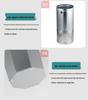Large Capacity Stainless Steel Anti-Fingerprint Trash Can with Ashtray for Hotel, KTV, Club, and Shopping Mall