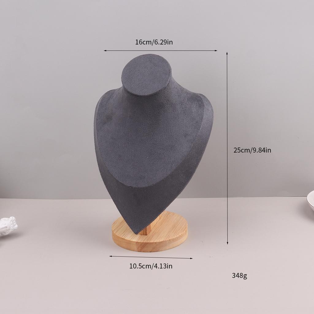Colar de veludo com pingente organizador de exibição de joias suporte de exibição de joias manequim busto colar pingente vitrine