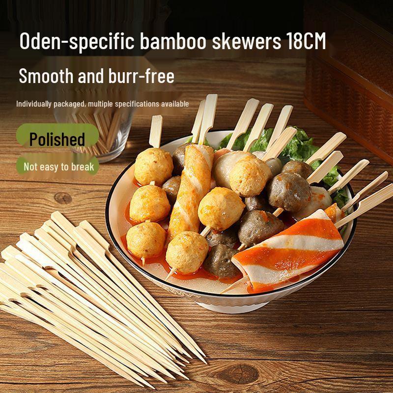 Disposable Bamboo Skewers for BBQ, Grilled Sausage, Kanto Stew, Bobo Chicken, and Mutton