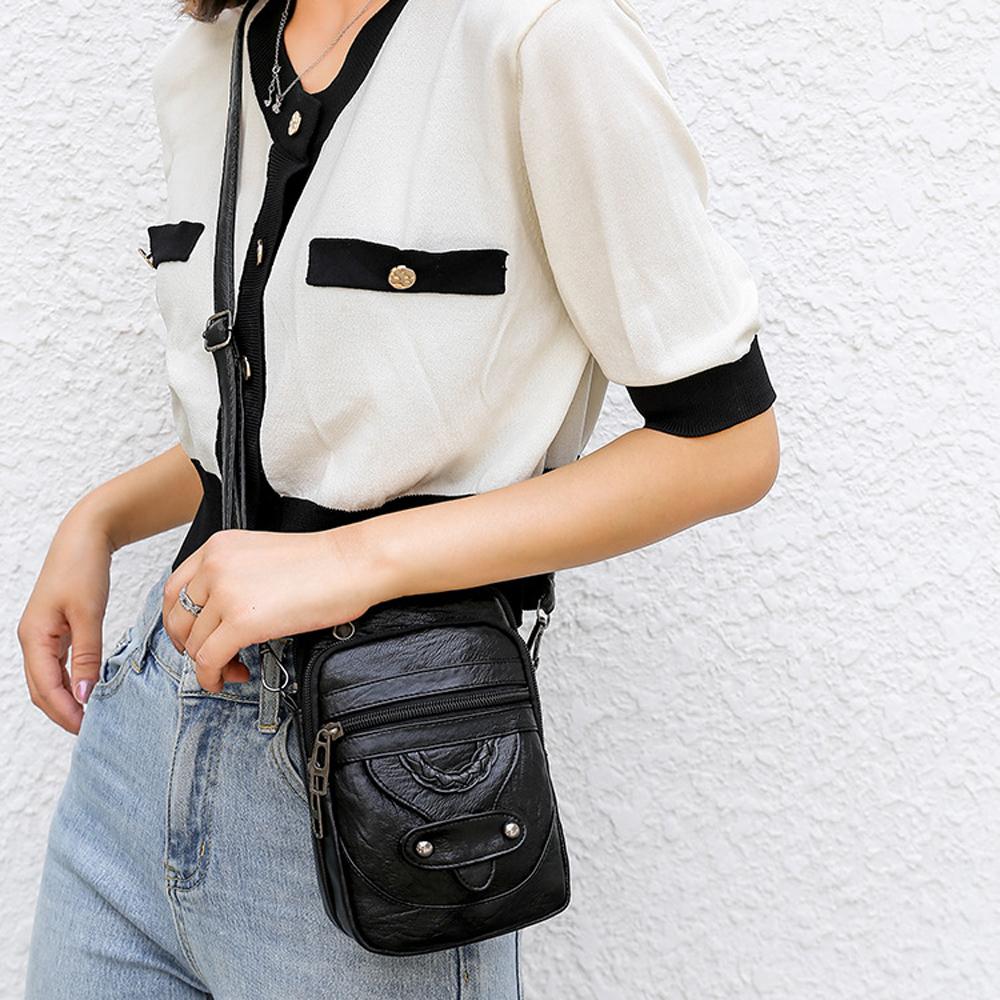 Vintage-Geldbörsen für Damen, Umhängetasche, Retro-Schulterhandtaschen aus PU-Leder, kleine Umhängetaschen für