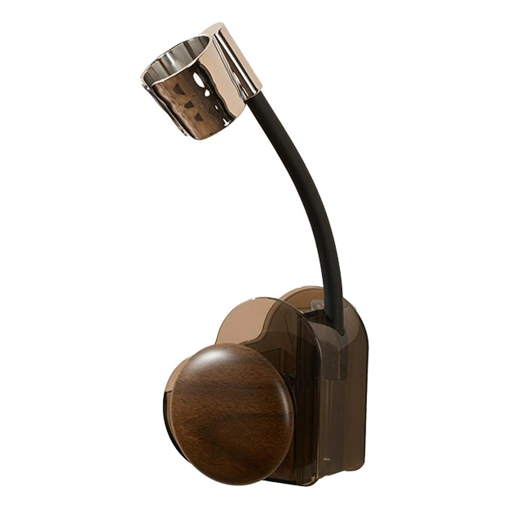 Multipurpose Wall Mounted Hair Dryer Organizers No Drills Required Regulable Durable Steel ABS Construction Bathroom Storage