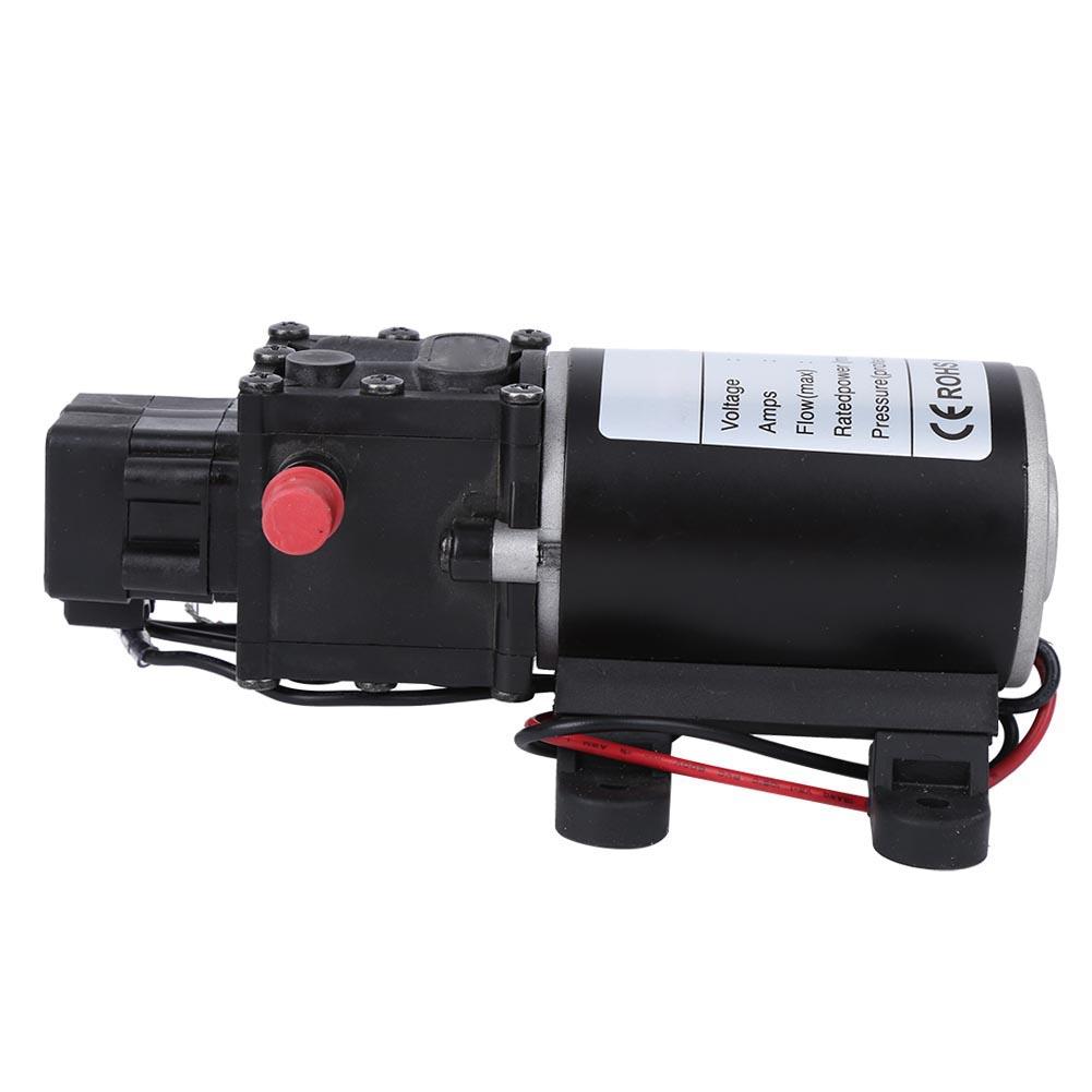 Pompă inteligentă cu diafragmă, presiune înaltă DC12V 120W 7Lmin 10mm, ieșire apă dreapta, motor 12V